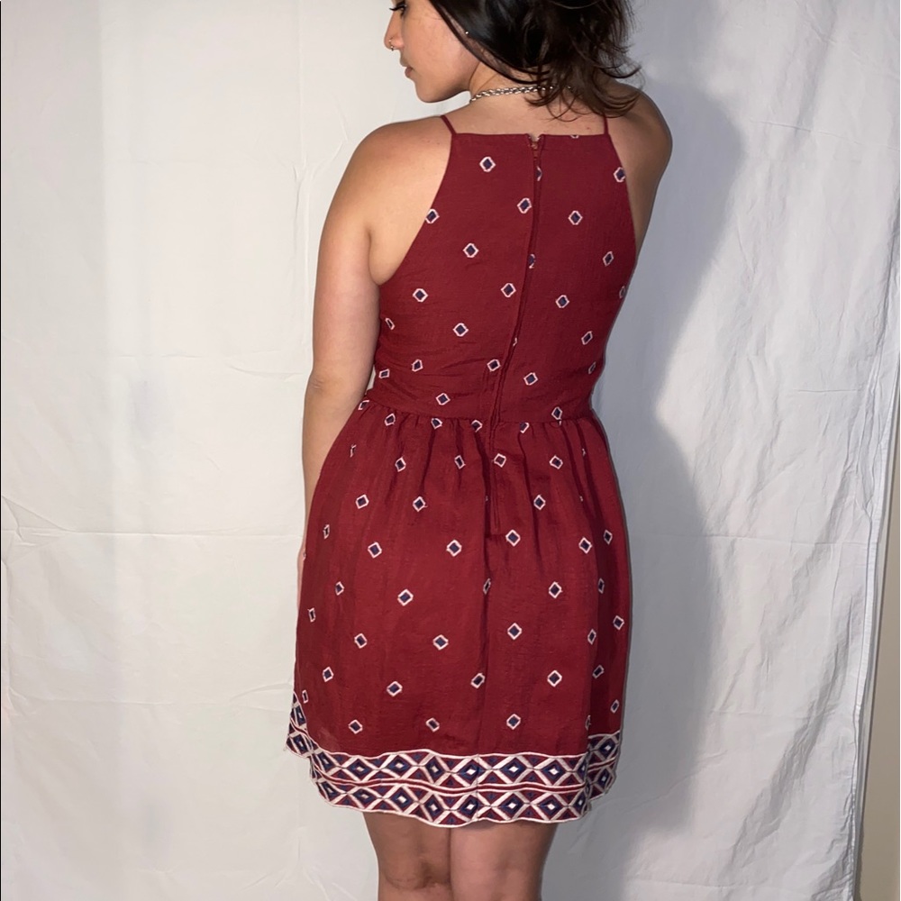 Francesca’s Mini Dress Embroidered Patterned